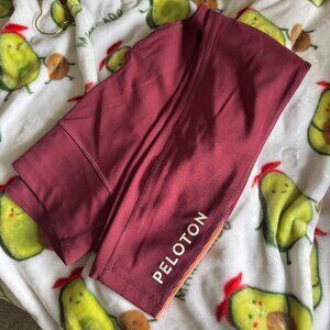 Cranberry & Orange 7/8 Peloton Leggings - Size Medium